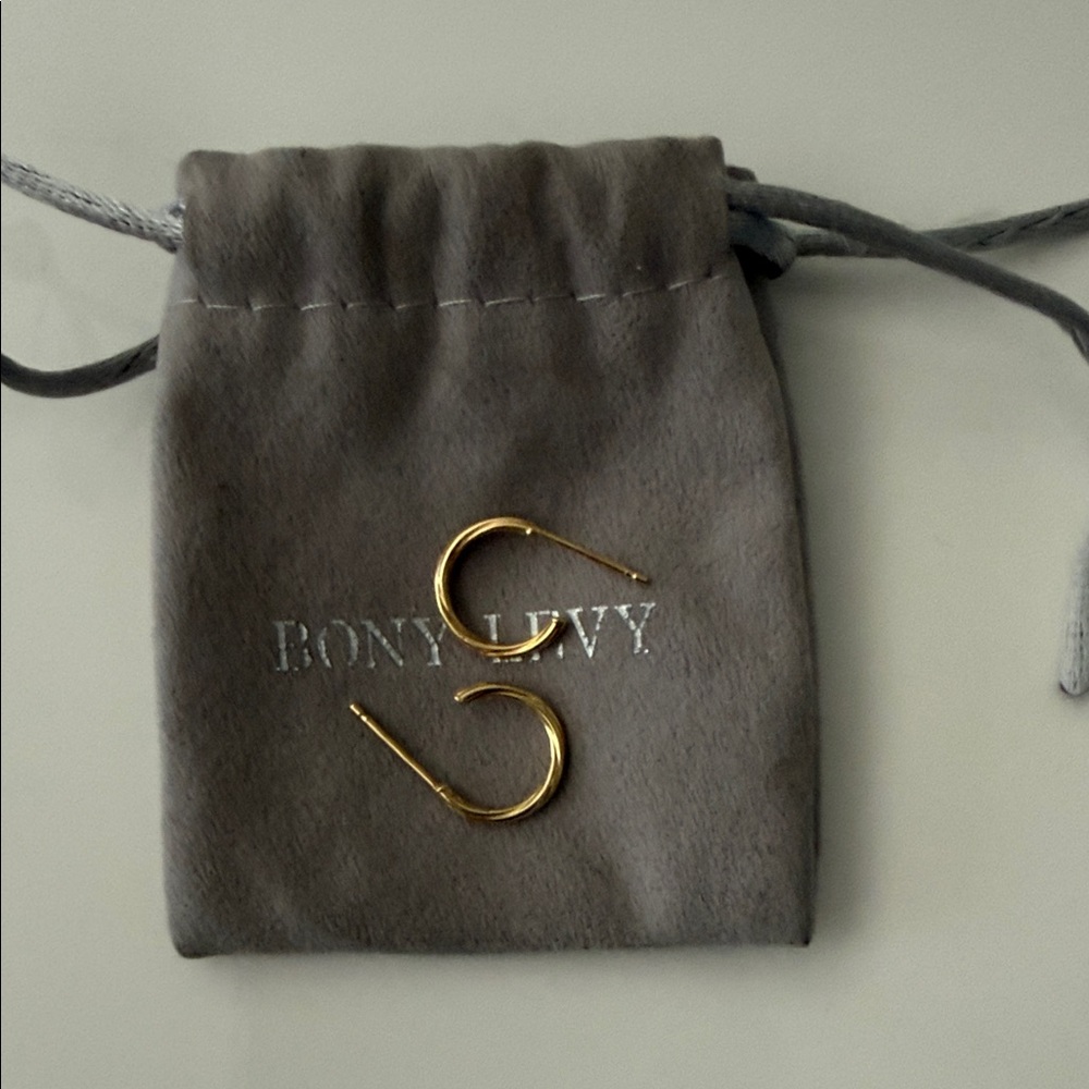 Bony Levy Gold Hoop Earrings - Women Accessories